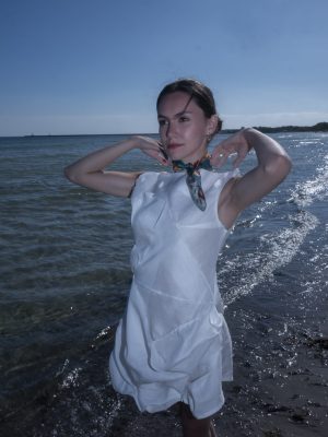 Midsommar White Linen Dress