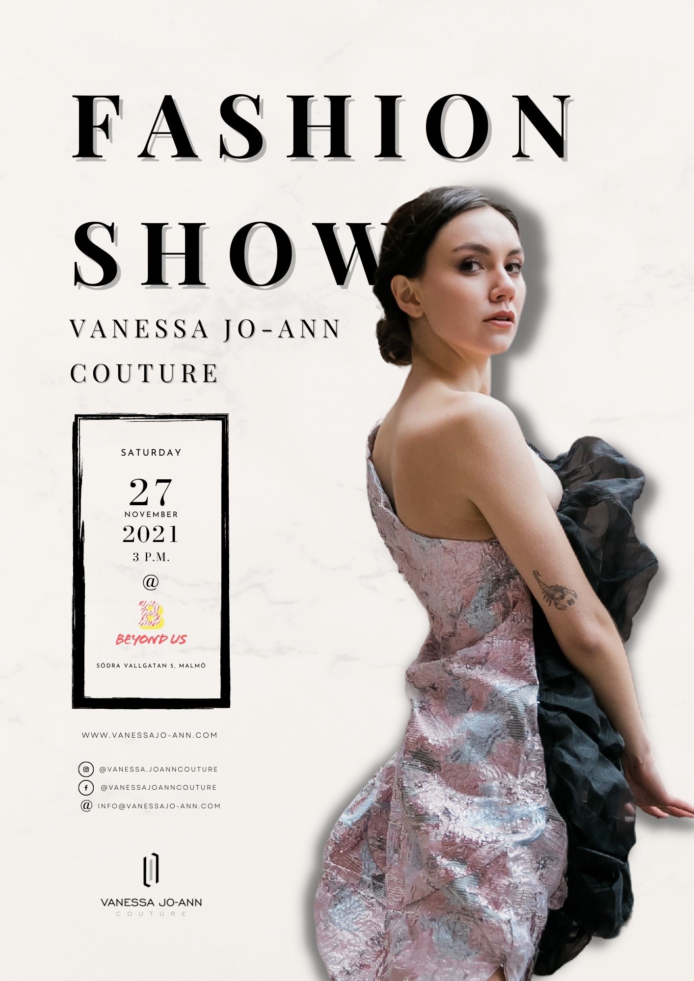 Vanessa Jo-Ann Couture is holding a fashion show in Malmö!